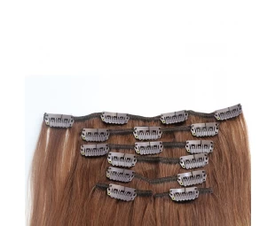 Top grade thickness grade 8A 220g clip in hair extensions