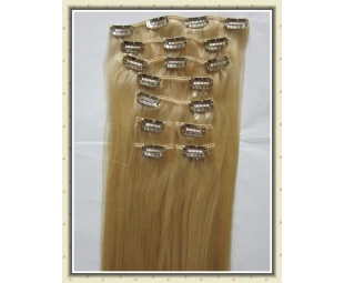 Top grade virgin 200g clip in human hair extensions free sample, wholesale top quality clip hair extension