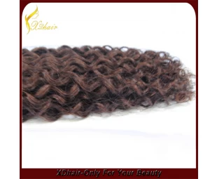 Top kwaliteit 100% menselijk deep wave brazilian hair inslag haar weave