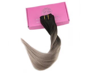 Top quality 7a grade Hot Sale Wholesale 100% Natural Human seamless clip in Hair Extensions