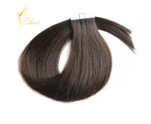 Top quality  pu weft adhesive sticker hair  wear long time hair 6 month and one  year hair