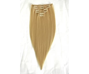Top quality real human hair full set remy clip in extensions