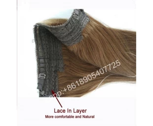 Top selling unprocessed halo hair natural 613 blonde russian hair extension virgin straight hair
