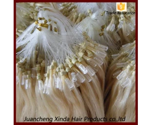 Trade assurance supplier cheap tangle and shedding free 1g s 100g sets human silky soft european micro ring loop hair extension