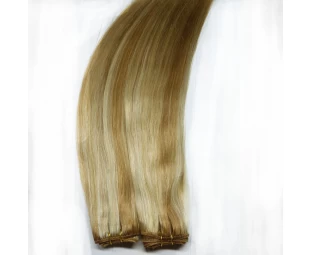 Two color mixed human hair weft high quality hair weaving