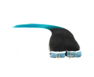 Two tone color human hair extension ombre tape hair