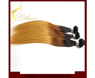 Two tone shade hair top selling virgin remy russian hair 100g/pc  160g/pc 100% hair extension