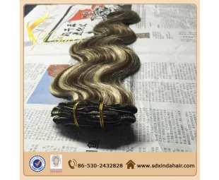 Unprocessed wholesale cheapest human clip in hair