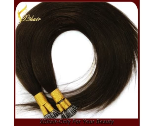 Virgin remy hair extensions U tip natuurlijke zwart haar 1garm per streng