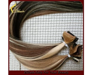 Virgin Реми смешанный цвет зажима в выдвижении фьюжн цвета высочайшего качества индийские волосы