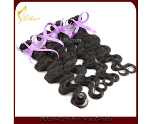 Groothandel 8-32 inch 100% Peruaanse Virgin Hair Golf van het Lichaam Remy Human Hair