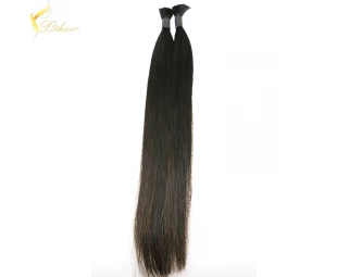 Wholesale Brazilian bulk hair 8A grade virgin bulk hair dye color