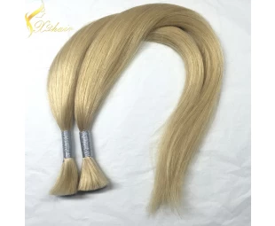 Wholesale Brazilian bulk hair 8A grade virgin remy hair bulk blonde