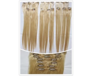 Wholesale Cheap Price Clip in Hair Extension Synthetic Heat Resistant Fiber 16 Clips Hair Accessories Fashional Hair Top Quality
