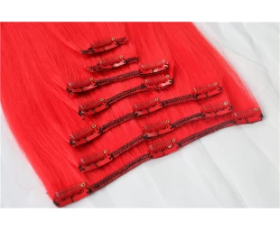 Wholesale Cheapest 100% Human Hair Clip On Hair Extensions 9 pcs
