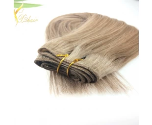 Wholesale Double Drawn Very Thick High Quality Human 120g remy indian hair weft