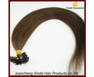 Wholesale Factory cheap price Grade AAAA silky straight flat tip brazilian human hair product