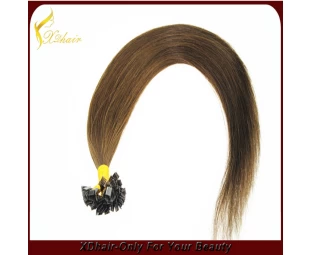 Wholesale Factory prijs 10-30inch Flat tip remy hair extensions elke kleur is ok