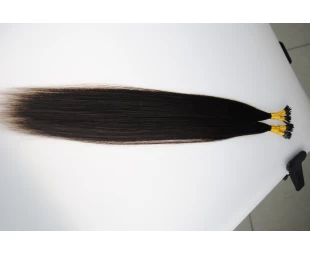 Wholesale High Quality Silky Straight 100% Indian Hair Italian Keratin I-Tip Hair Extensions For Black Women