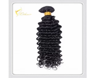 Wholesale Raw Unprocessed Virgin Human Hair 7A, 8A, 9A Grade Brazilian Deep Curl Hair Weaving