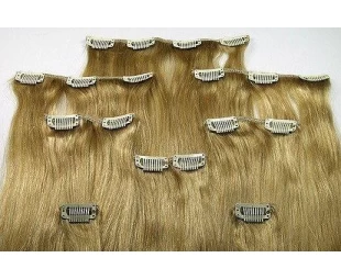 Wholesale cheap price most popular human Virgin Brazilian Clip in Hair Extension
