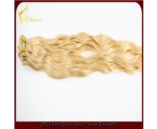 Wholesale clip in hair extension remy human hair full head set