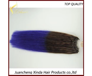 卸売インド無料サンプル織り生7aの人間の髪の毛の拡張マイクロループリングヘアエクステンション