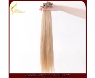 Wholesale price top grade keratin glue 100% Indian virgin remy hair natural looking Germany glue tape hair extension