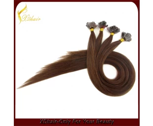 Wholesale price top quality 100% Brazilian remy human hair flat tip hair extension