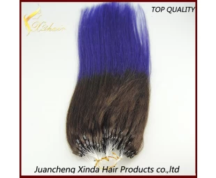 Wholesale remy virgin brazilian micro loop ring hair extensions weft micro ring hair extensions for blacks