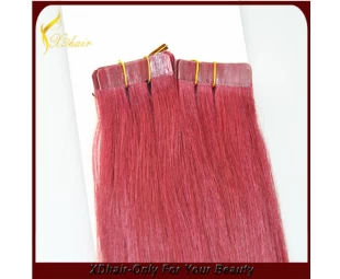 Wholesale tape hair extension virgin cheap 100% european hair tape hair extension