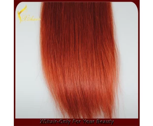 XINDA preço de fábrica 6A Unprocessed grampo vermelho Na extensão do cabelo humano