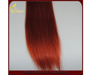 XINDA precio de fábrica 6A bruto clip rojo En la extensión del pelo humano