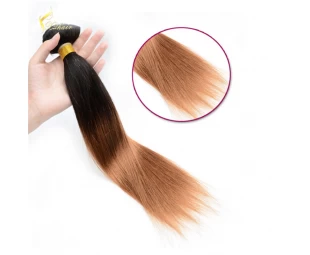 Xinda hair Factory High Quality Ombre virgin hair Two Tone Human Hair Wefts