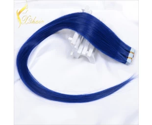 aaaaa high quality wholesale price weft pu glue virgin tape hair extensions