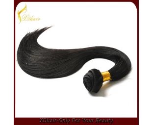 best selling double drawn silky straight 100% human hair weft