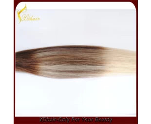brazilian straight ombre color remy hair clip in human hair extension