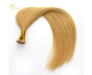 china hair supplier pre-bonded i tip hair extension double drawn stick tip virgin brazilian human hair for women