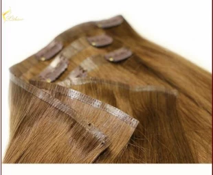 cynosure top quality brazilian hair wholesale clip in skin weft/clip in hair skin weft/clip in pu weft