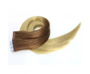 double drawn full end no chemical virgin brazilian indian remy human PU tape hair extension