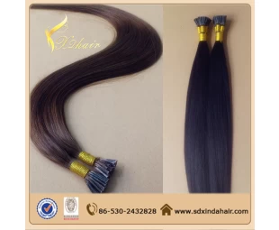 factory price i tip 100% virgin indian remy hair extensions