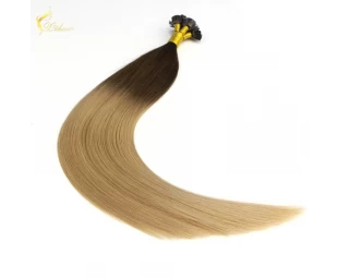 flat tip cheap hair extension 22" Silky Straight Wave Brazilian remy ombre hair