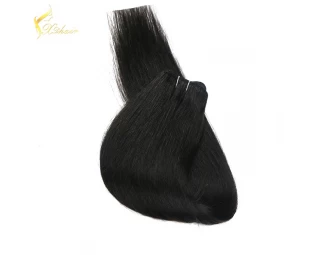 free shiping wholesale natural straight human hair weft for black women 7A european virgin hair bundles