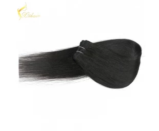 free shiping wholesale natural straight human hair weft for black women 7A european virgin hair bundles