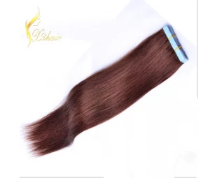 grade 6A shedding free remy tape in human hair extension brazilian hair tape hair