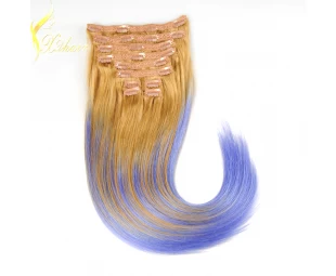 high quality Fashion balayage clip in hair extension