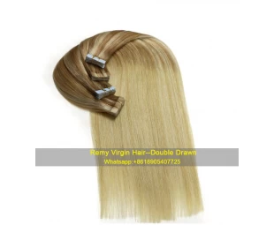 hot sale new fashion High quality 100% virgin brazilian silky straight remy human tape hair extension