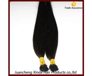 hot selling raw good top quality vigin wholesale i tip 100% virgin indian remy hair extensions