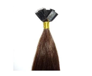 indian remy blond color flat tip hair