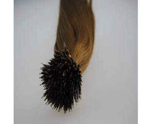 light brown color nano ring hair extensions